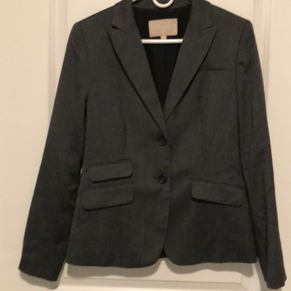 Grey suit jacket